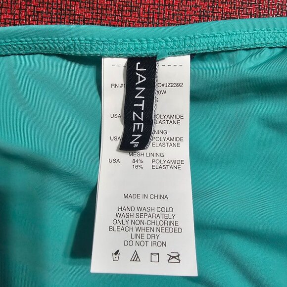 Jantzen Turquoise Womens Tummy Control Swim Skirt Size 20W Poolside Beach Resort - Picture 3 of 8
